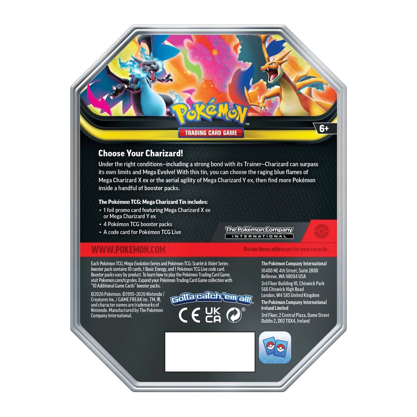 Pokémon TCG: Mega Charizard ex Tin